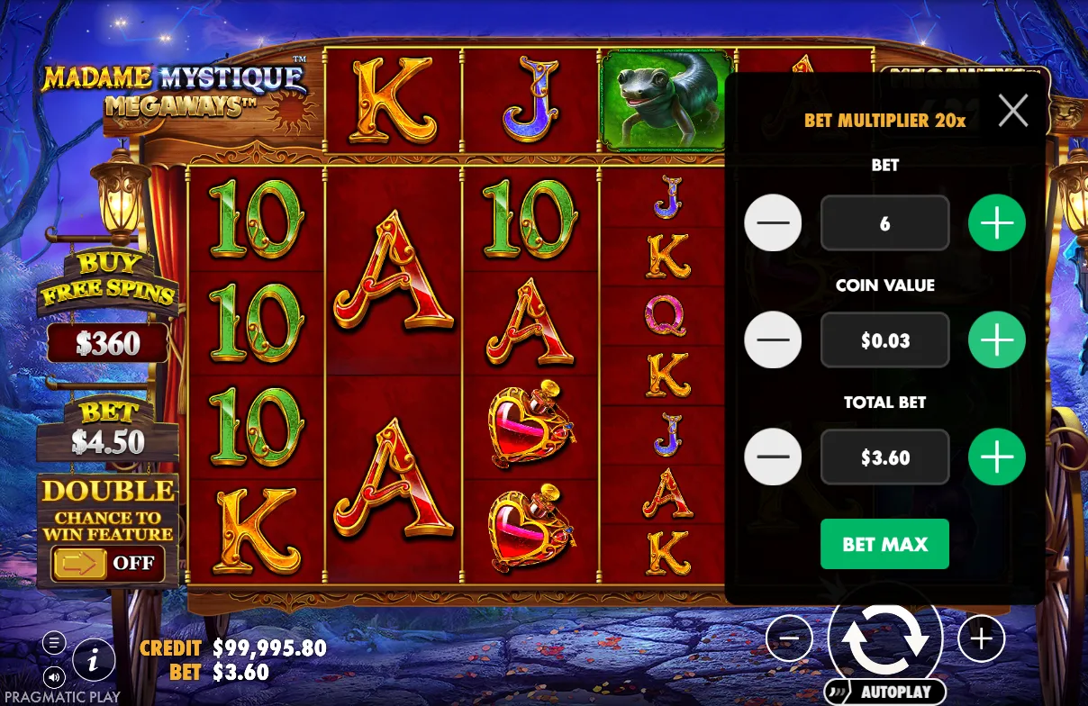 Madame Mystique Megaways Enhanced RTP Slot